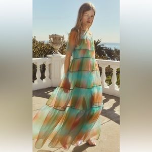 NWT Staud Hyacinth Dress Multi Aura Size Medium